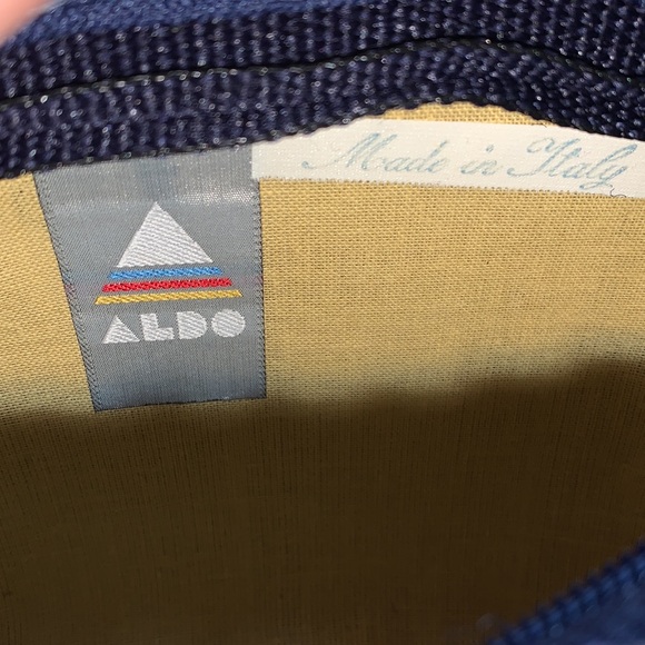 Aldo Vintage Structured Straw Purse - Pink/Blue/Green - Picture 4 of 9